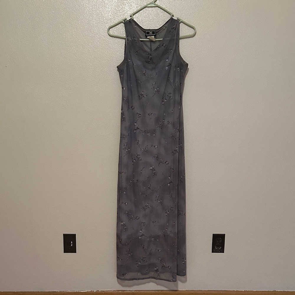 Maurices Gray Sleeveless Maxi Dress